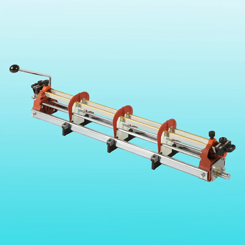 Missä yleiskäyttöinen 8-rivinen loimipysäytyslaite, jota käytetään sukkulattomissa kutomakoneissa?